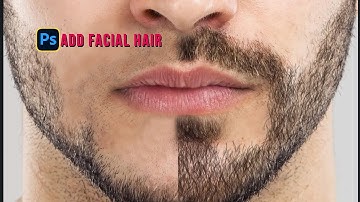 How to Add Facial Hair in Photoshop #tutorial