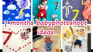 7 Months Baby Photoshoot Ideas Monthly Baby Photoshoot Ideas Diy Baby Photoshoot