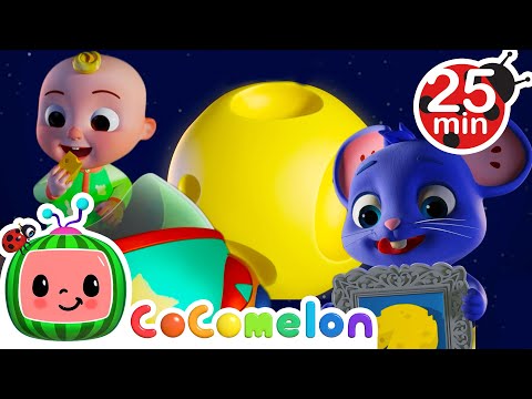 Rocket to the Moon & MORE | CoComelon JJ's Animal Time | Animals Nursery Rhymes and Lullabies