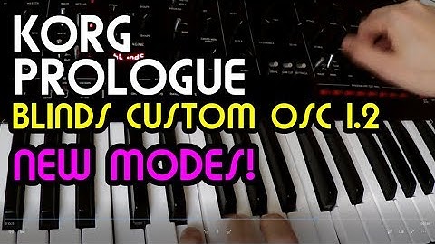 Blinds Custom Osc 1.2 Update // Korg Prologue Demo