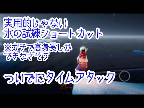 【Sky】水の試練のプロのショトカが難しすぎて放棄した結果【バグ・グリッチ不使用】
