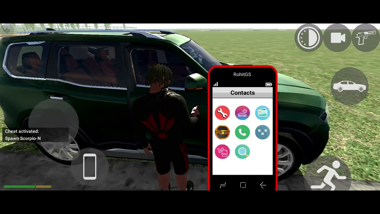 Indian bike driver 3D game Black scorpio s11 