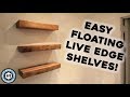Making Live Edge Floating Shelves!