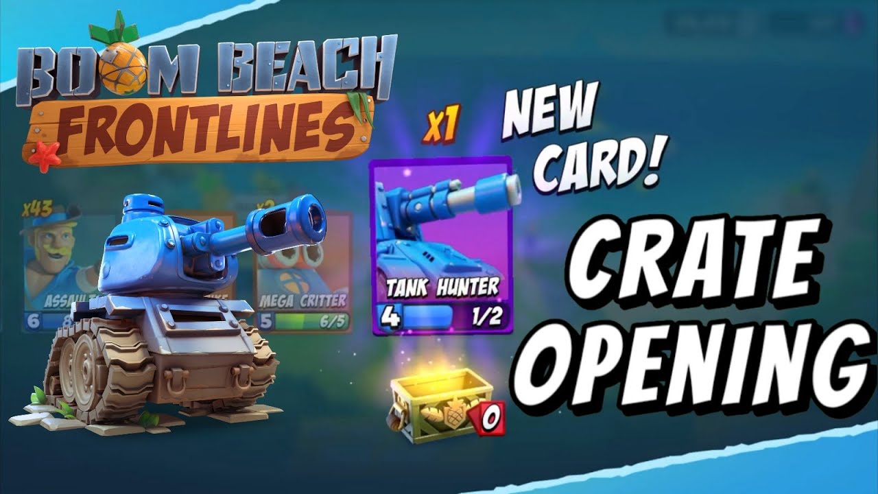 UNLOCKING TANK HUNTER! Boom Beach Frontlines Box Opening | Boom Beach Frontlines Alpha Gameplay #29
