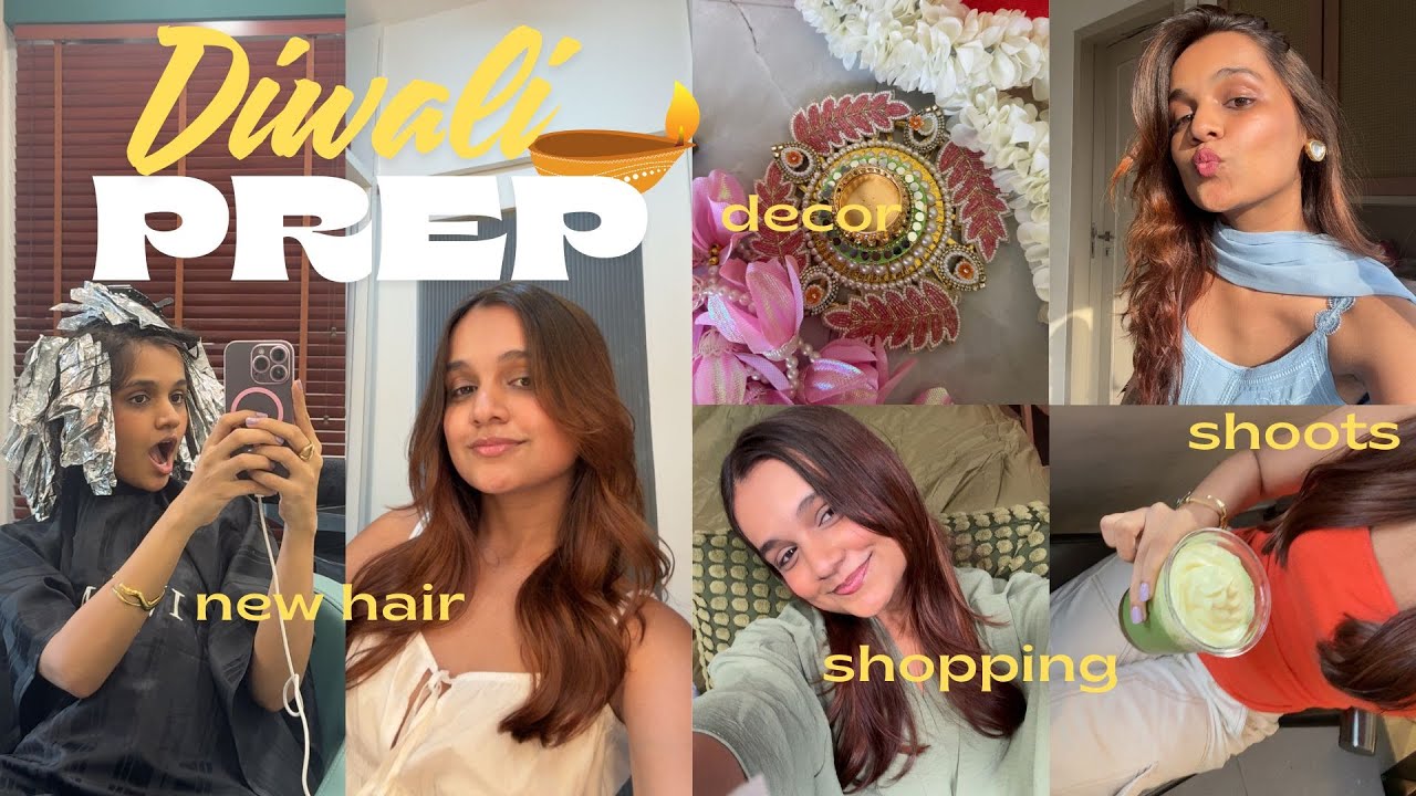 ВЛОГ ПОДГОТОВКИ К ДИВАЛИ // новый цвет волос, покупка декора, фотосессии и многое другое