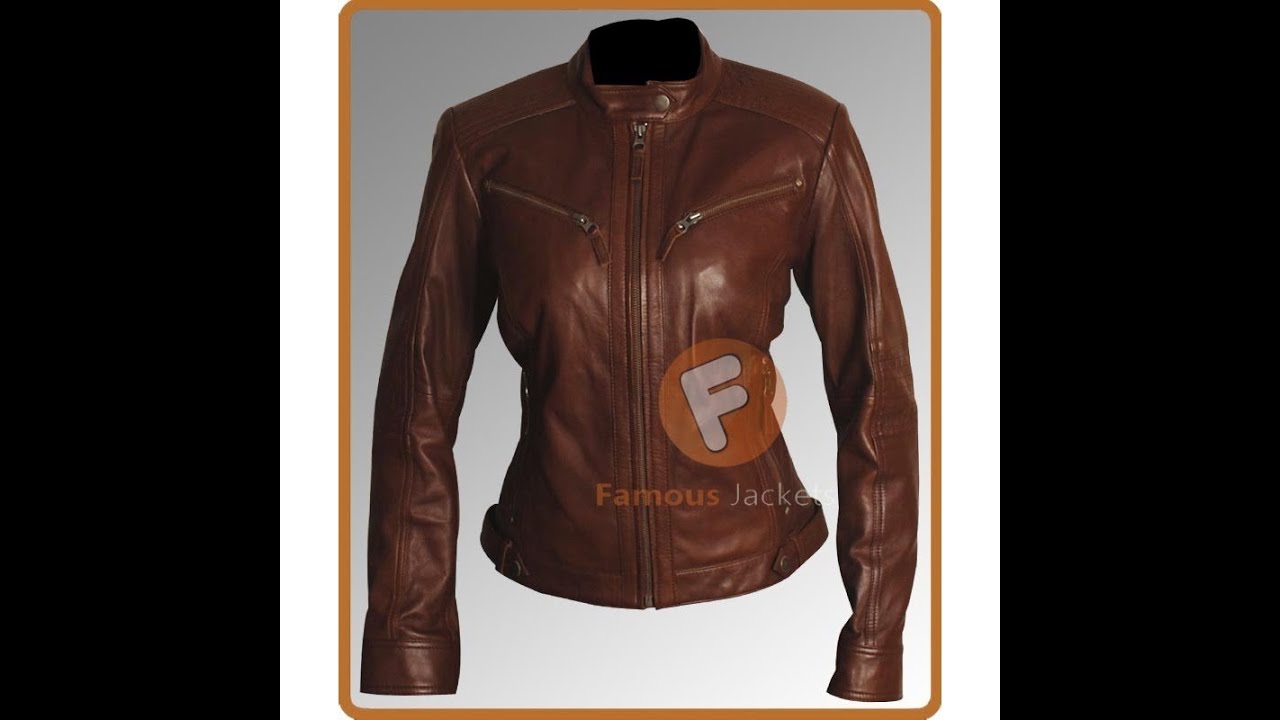 Slim Fit Women Brown Petite Jacket Leather Jacket For Women's Uk 