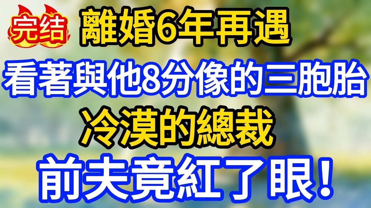 離婚6年再遇，看著與他8分像的三胞胎，冷漠的總裁前夫竟紅了眼！