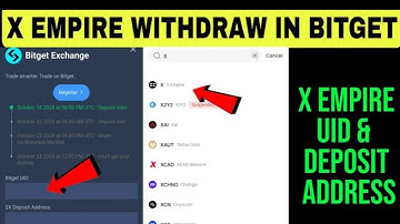 How to connect and claim X empire in Bitget Wallet - Bitget X Empire Deposit Address & UID