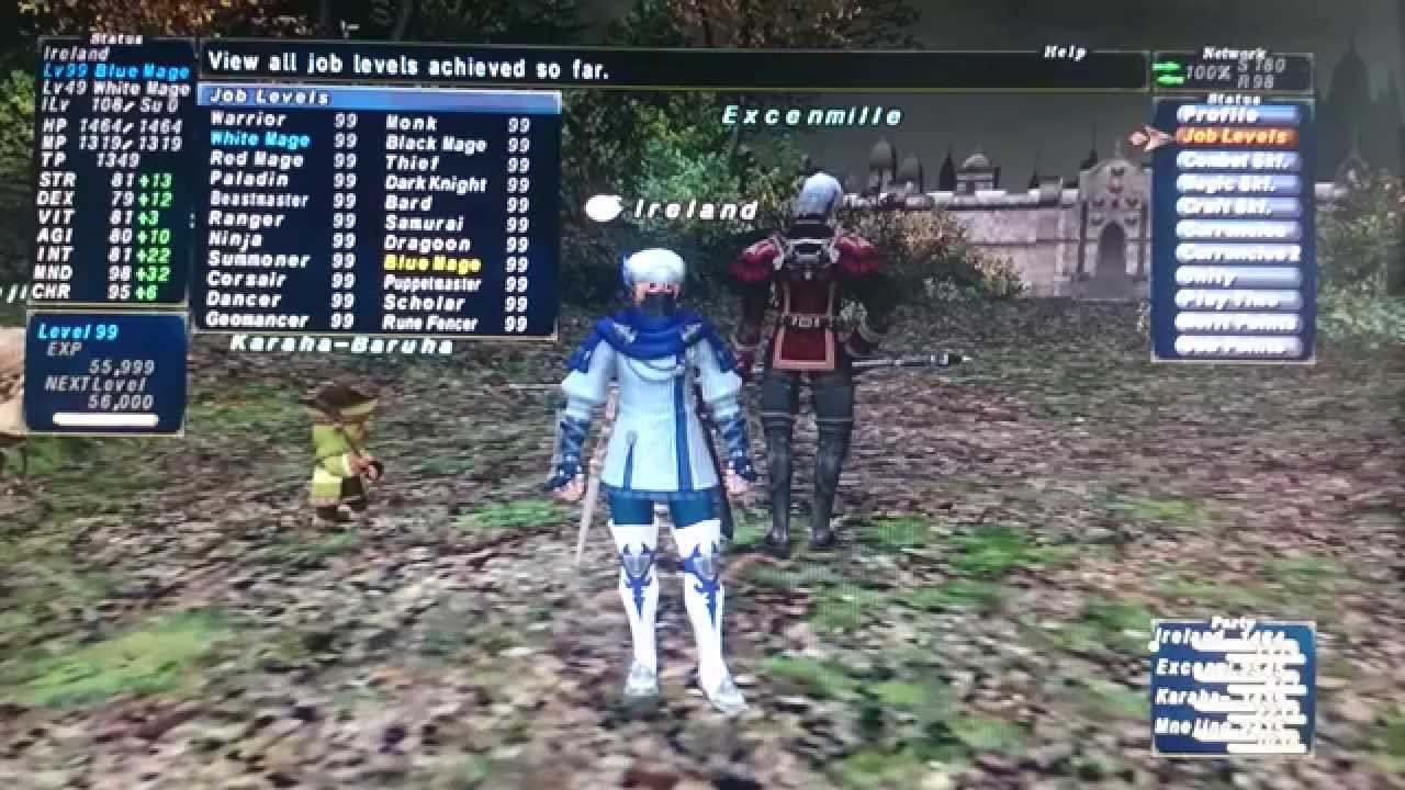 Final Fantasy XI FFXI BLU99WHM49 BLU Blue Mage Treasures of Aht Urhgan
