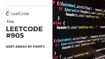 [Leetcode Problem] #905. Sort Array by Parity