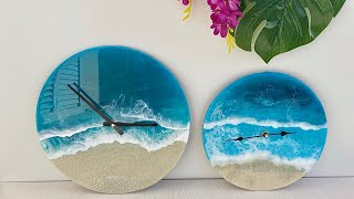 Ocean Clock from Resin: Step by Step Resin Art Tutorial