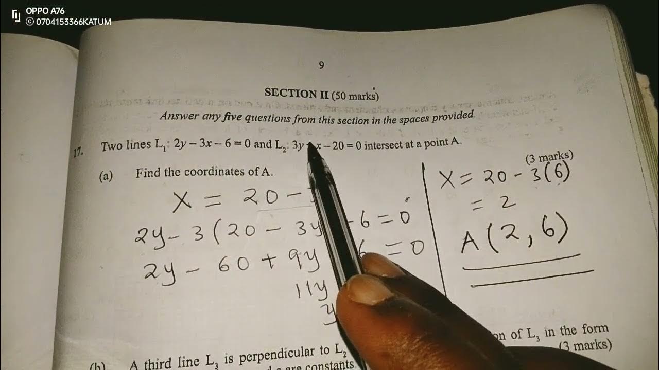 KCSE 2017 MATHS PAPER 1 REVISION GRADIENTS AND EQUATIONS OF STRAIGHT