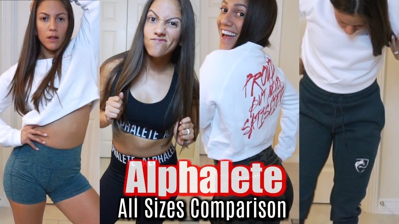 Alphalete All Sizes Try-on and Side-by-side Comparisons