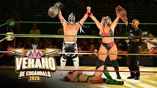 La Hiedra & Laredo Kid capture Mixed Tag Team Title: AAA Verano de Escándalo highlights