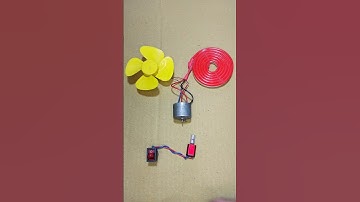Powering In Neon Strip Light & DC Fan Motor With a Dynamo Motor _ DC Motor #dcmotor #tech #shorts