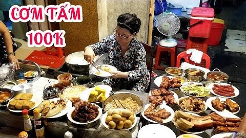 Đĩa cơm tấm 75k, đĩa cơm sường 130k miếng sườn bự chảng bán 35 năm trên đường phố Sài Gòn
