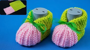 Simple knitted slippers - even a beginner can handle it!