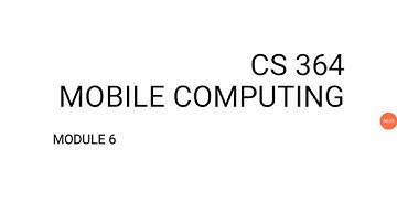 CS 364 Mobile Computing || Security Issues_ Lecture 2
