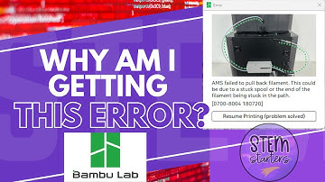 Why am I getting the error "AMS failed to pull back filament" and how to easily fix it