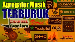Agregator Musik terburuk Versi Trust Pilot review Ditto CD baby SoundOn Tunecore Magroove Symphonic