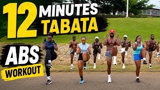 12 MINUTES TABATA ABS WORKOUT 🔥💪🏽
