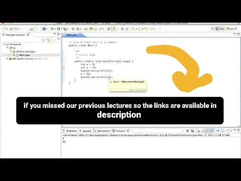 Variables lecture 001 #java
