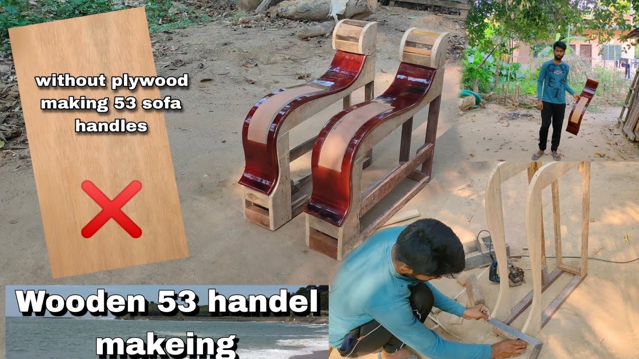 without plywood making 53 no sofa handel 😱 kese banaya?