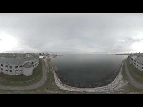 Tallinn, Estonia - 360 VR video. Drone flight over patarei prison/fortress @kronjaa