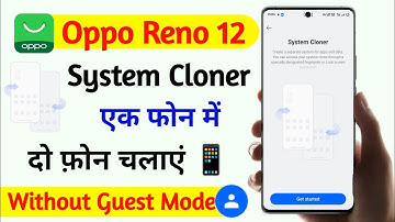oppo reno 12 turn on system cloner setting | system cloner setting in oppo reno 12