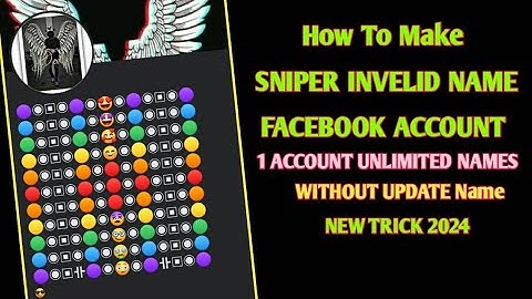 How to Make INVELID Emoji Name Account on Facebook 2023 | Create SNIPER Emoji Name Facebook ID 2023