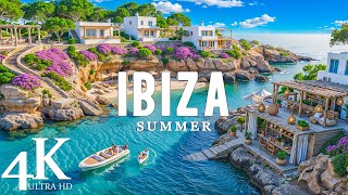 Summer Ibiza 4K, Spain 🌅 Turquoise Beaches, Sunset Cliffs & Balearic Vibes Across the Island