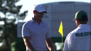 Rory McIlroy UNBELIEVABLE CHIP IN!! - Hole 17 The Masters 2026 Round 2