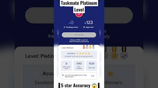 Taskmate Platinum Level with 5 star accuracy 😱😱 | #taskmatetefercode