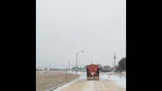 Sanding Roads before Winter Storm in Plano, Texas - January 24, 2026