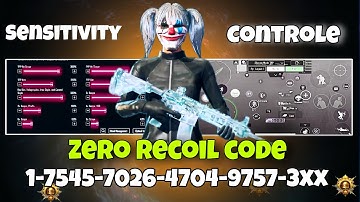 BGMI 4.0 UPDATE SENSITIVITY CODE | BGMI BEST SENSITIVITY SETTINGS | BGMI ZERO RECOIL SENSITIVITY