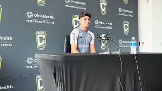 Columbus Crew's Max Arfsten talks playing in California, MLS Cup rematch with LAFC