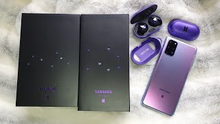 BTS Samsung Galaxy S20+ and Buds+ Unboxing
