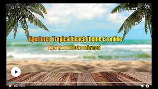 2023 Summer Theme Backdrops | Beach Coconut Tree Backdrops | Mermaid Style