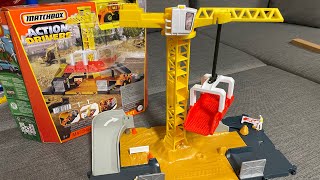 Matchbox Construction Site - Baustelle & Bagger Spiel Set