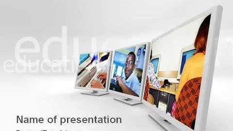 Computer Education In School PowerPoint Template by PoweredTemplate.com