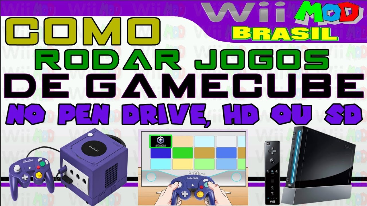 Nintendo Wii + Pen Drive 16Gb + 2000 Jogos Retro + 4 Jogos De Wii -  Gameplay do Boy