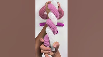 Creating ASMR hook Crunchy POP TUBE Sound #diy #satisfyingvideos #relaxing #oddasmr #poptubesounds