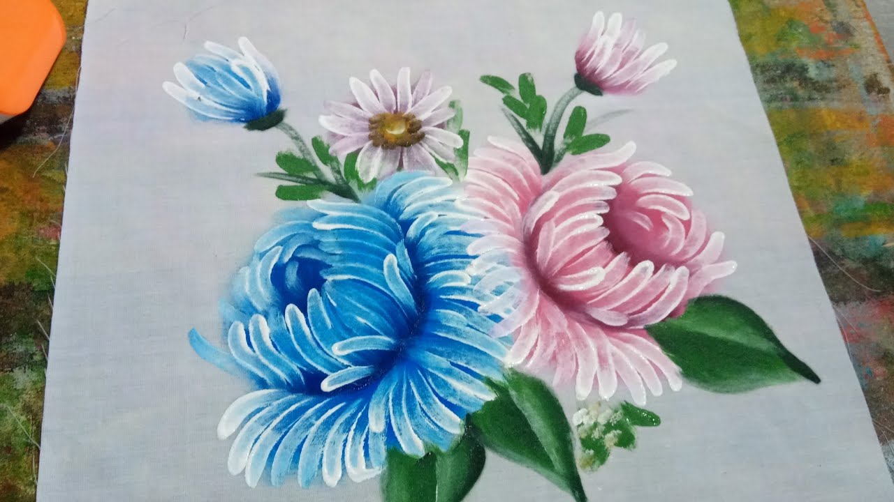 Aprenda pintar CRISÂNTEMO