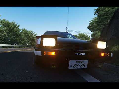 Assetto Corsa-AE86 秋明山 排水渠過彎