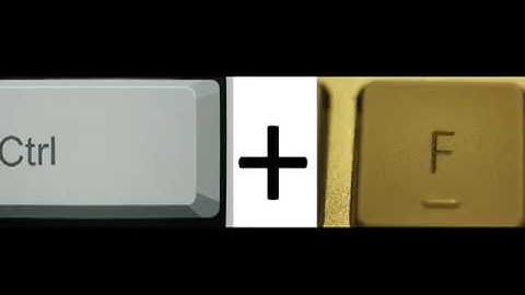 How to find a word on web page with control-F