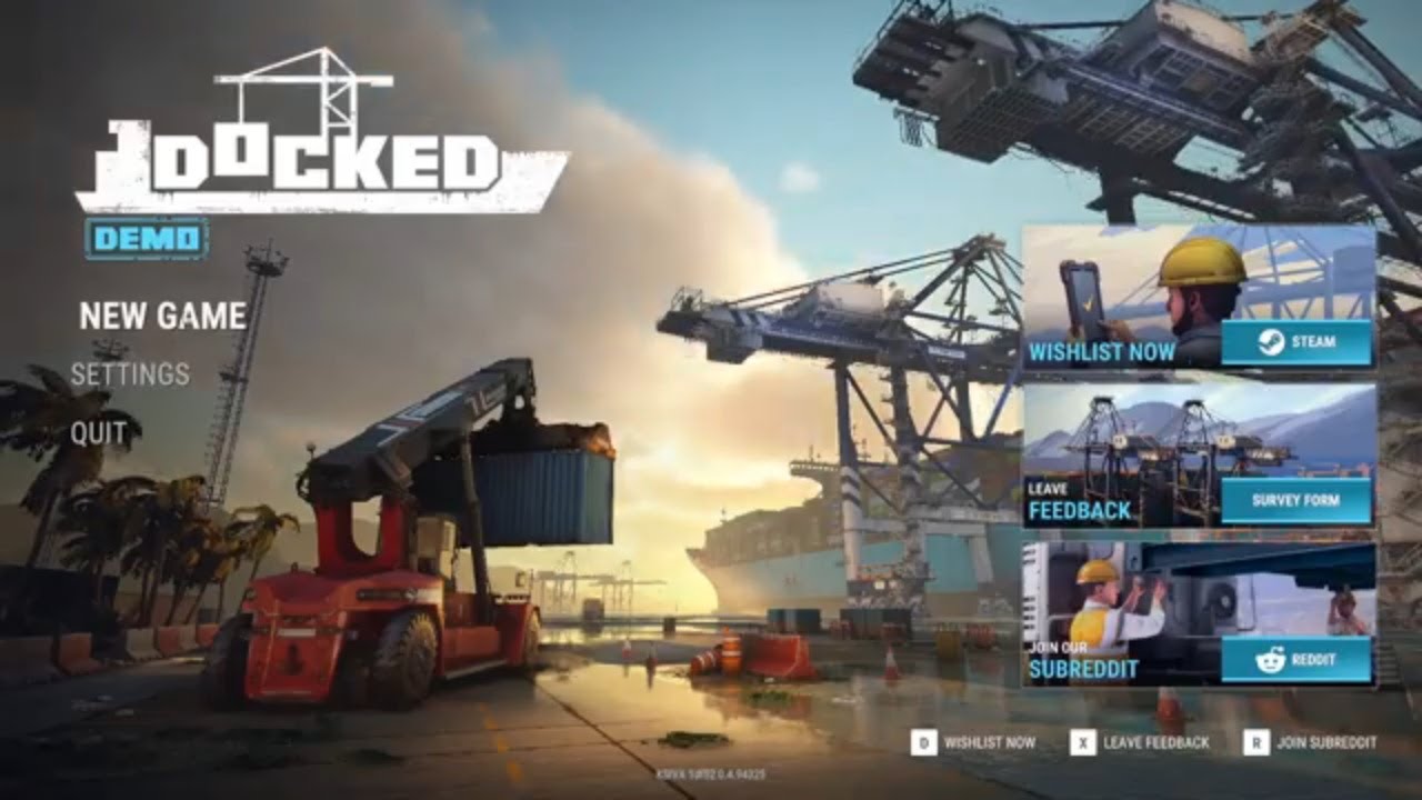 DOCKED Demo | Port & Heavy Machinery Simulator - YouTube