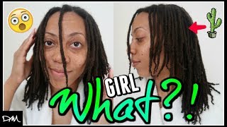 Washing My Dreadlocks With CACTUS PLANT! | Loc Wash Day