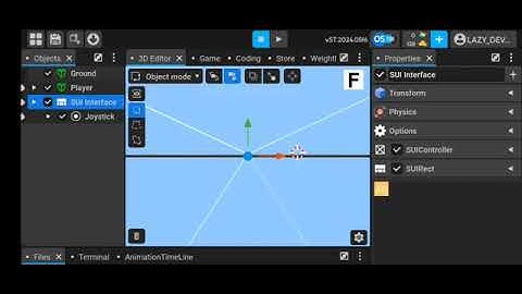How to create joystick in its magic engine