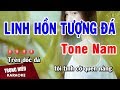 Karaoke Linh Hồn Tượng Đá Tone Nam Nhạc Sống | Trọng Hiếu