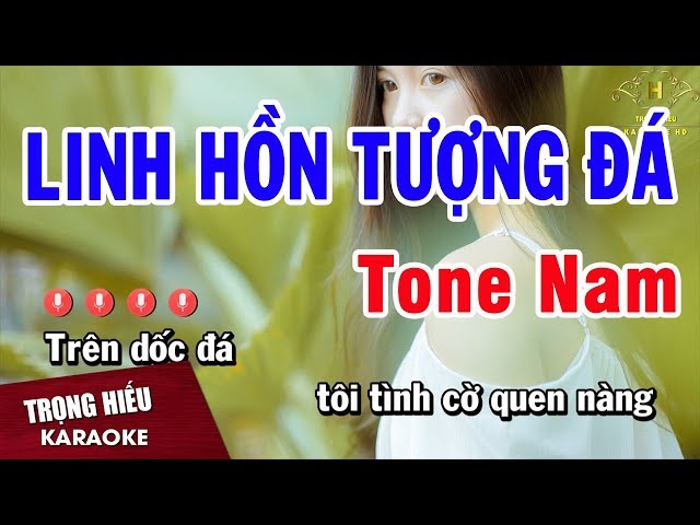 Karaoke Linh Hồn Tượng Đá Tone Nam Nhạc Sống | Trọng Hiếu class=